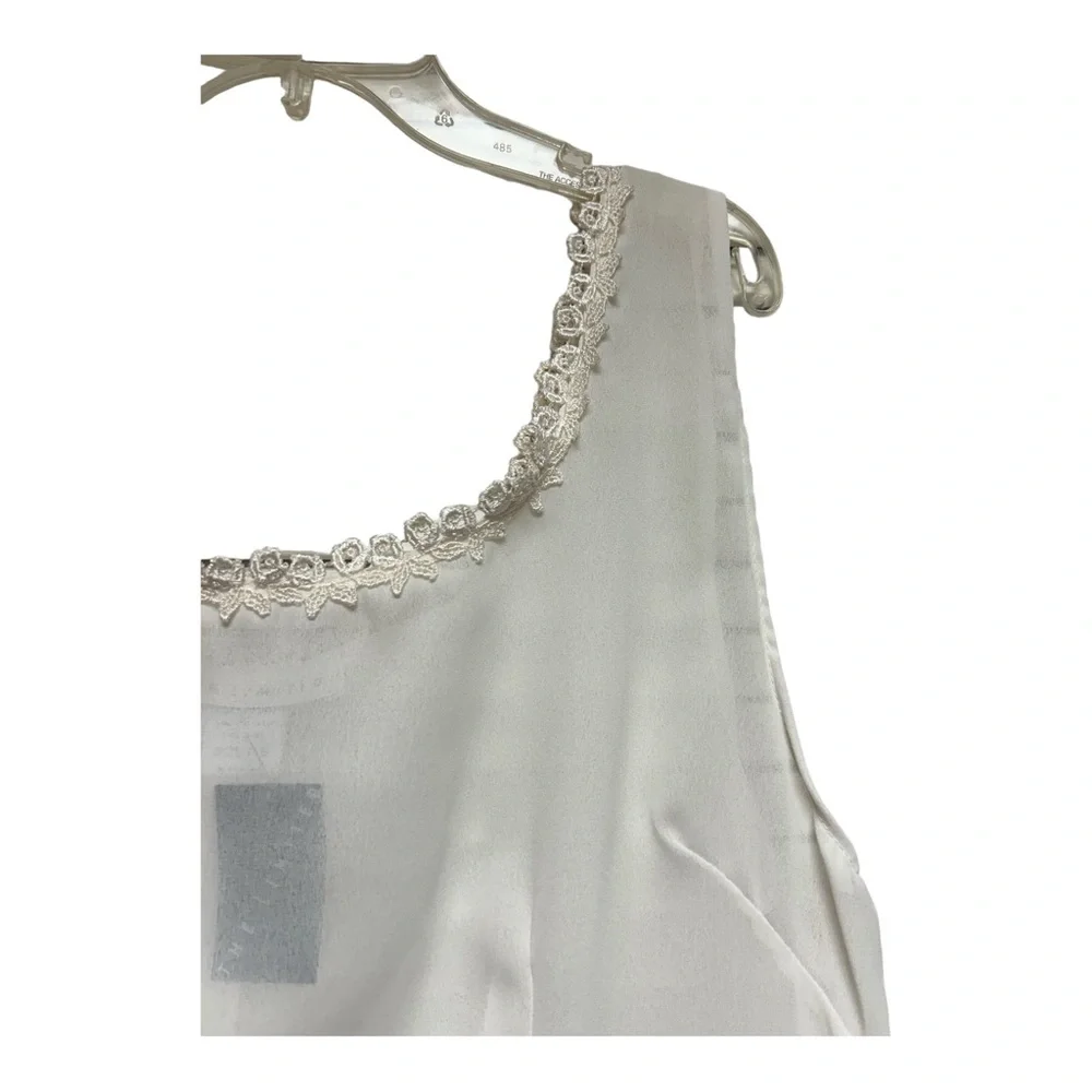 VTG NWT The Limited Nightgown Ivory White Lace Trim Long Maxi 90s Cottagecore